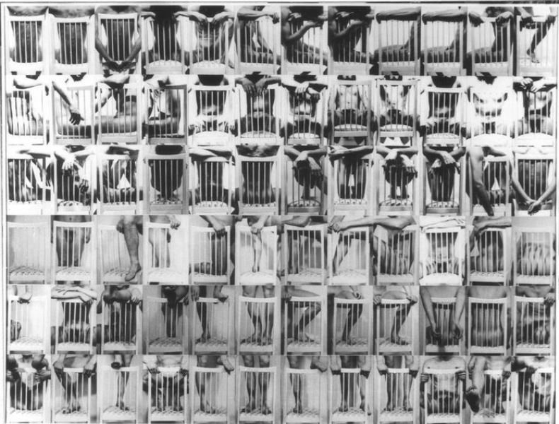 Black and white photo.