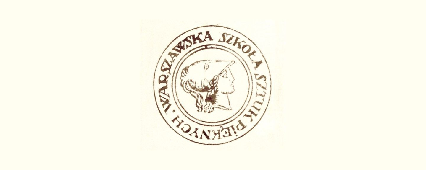 View of the Logo of the Warsaw School of Fine Arts 1904-1920