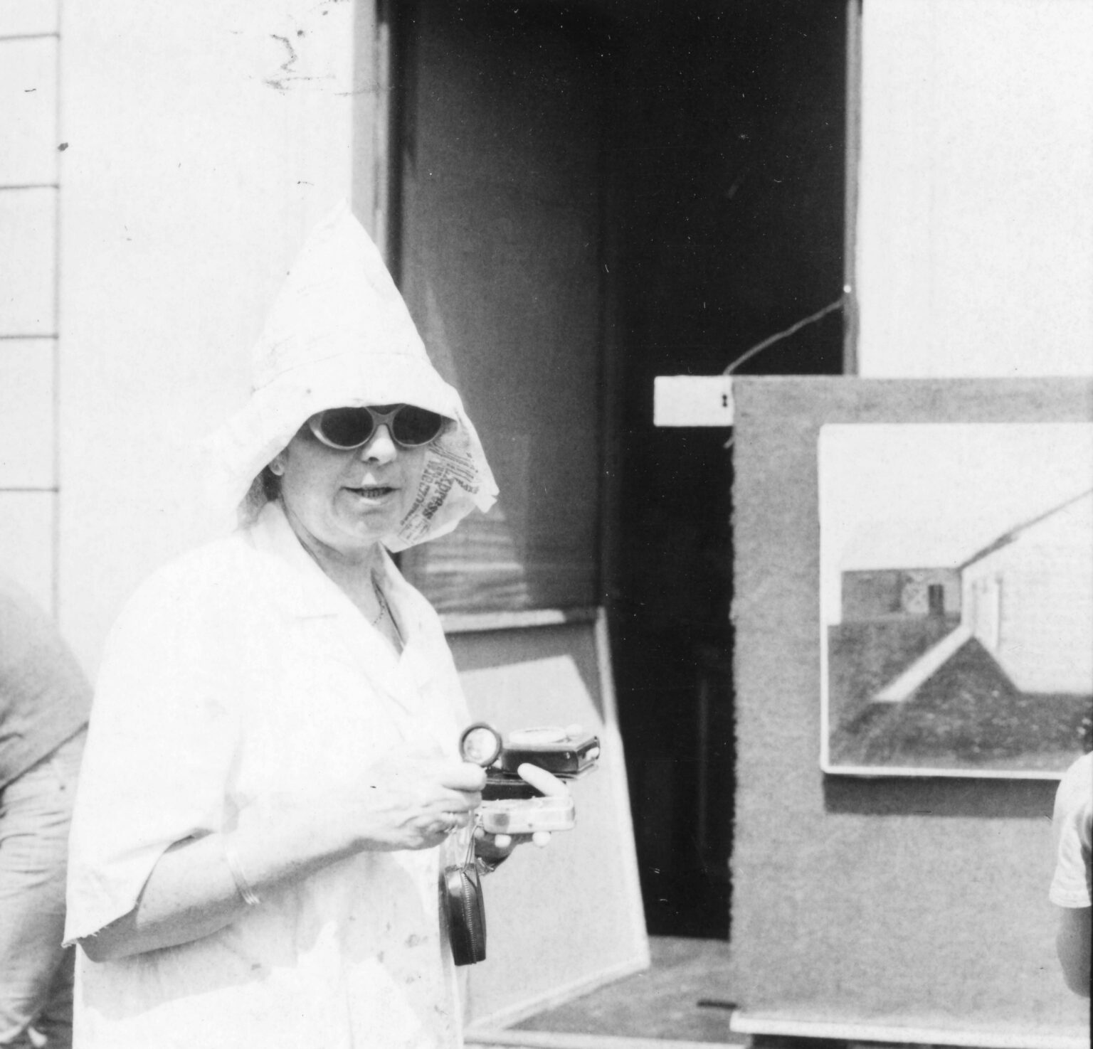 a black and white portrait of a woman